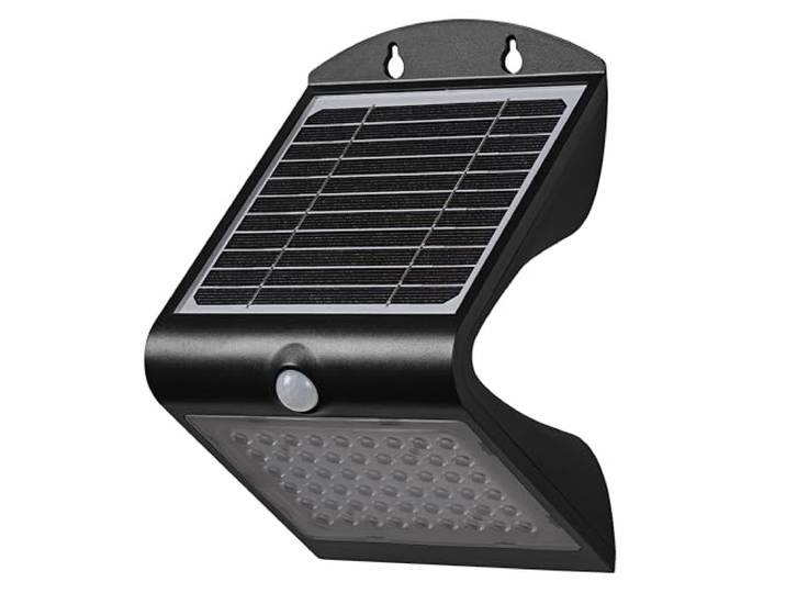 Osram ENDURA BUTTERFLY Solar-Flutlicht, schwarz, 4W, 500lm, Bewegungs- & Lichtsensor, Outdoor-Leuchte, Batterie aufladbar, lange Lebensdauer, einfache Montage, IP65, 4000K
