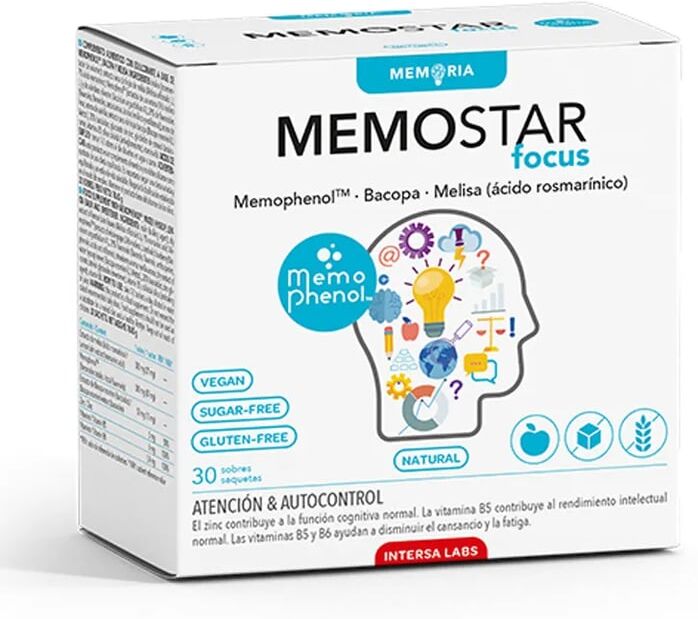 Dieteticos Intersa Memostar Focus 30 Saquetas