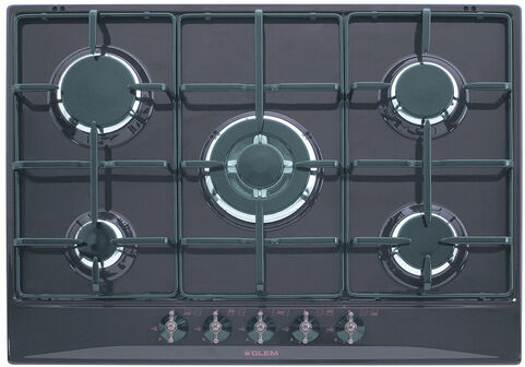 Glem Gas GT755AN piano cottura Antracite Da incasso 70 cm 5 Fornello(i)