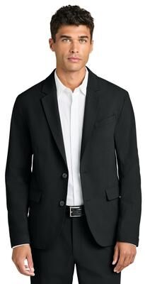 Mercer+Mettle MM3032 Capital Tech Blazer Coat in Deep Black size 4XL   Polyester Blend