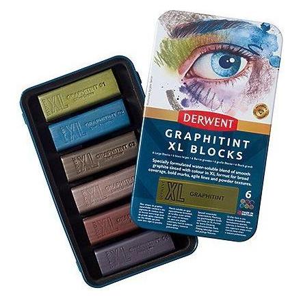 Derwent Graphitint Xl Blocks Tin Of 6 (601055) (6x) (601055)