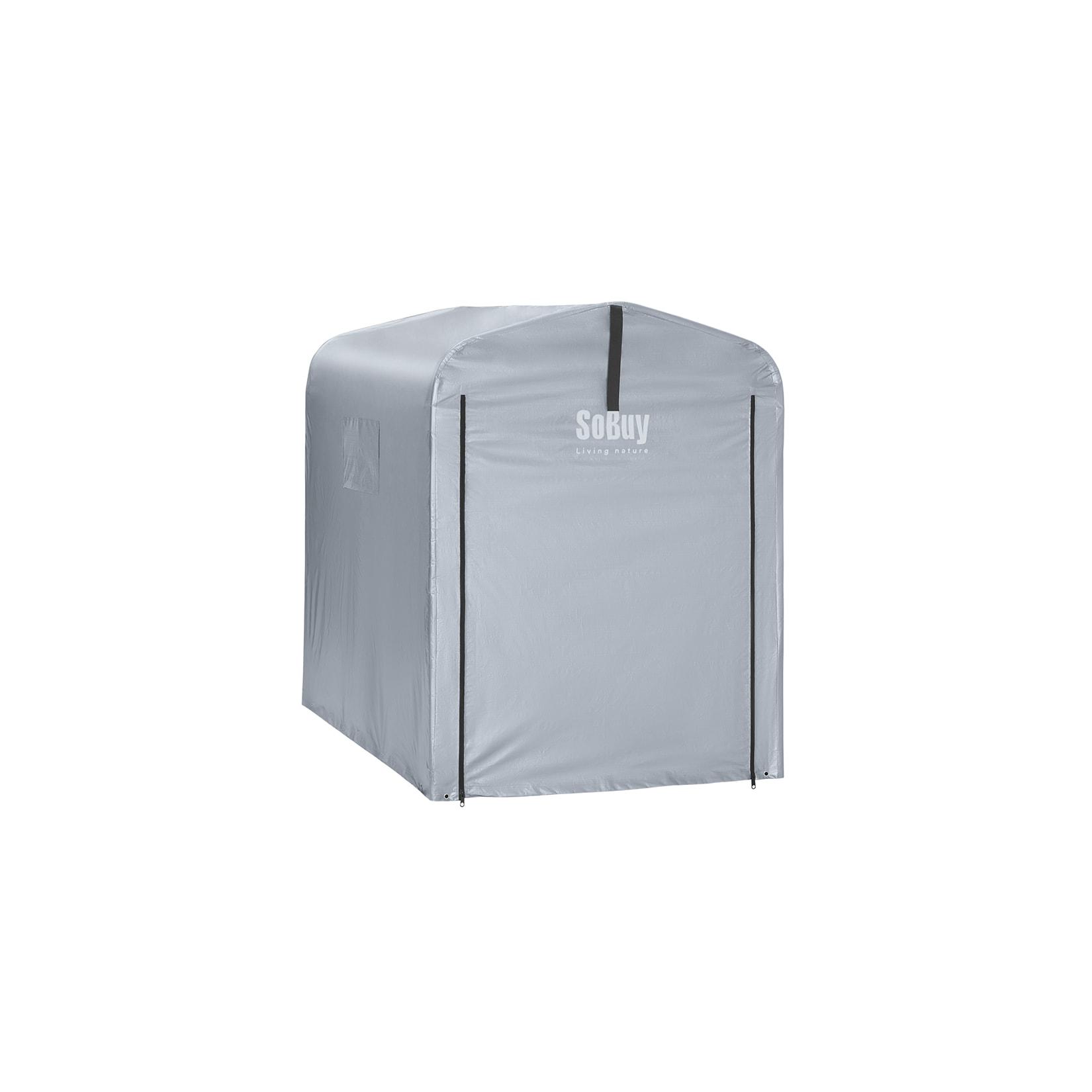 SoBuy Fahrradunterstand 1 Tür Grau 176x120x163cm Funktional