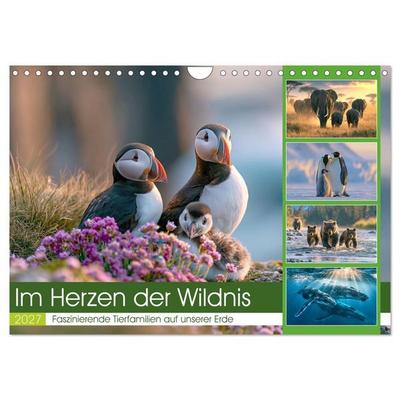 Im Herzen der Wildnis (Wandkalender 2027 DIN A4 quer), CALVENDO Monatskalender