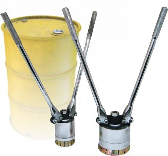 Famanu Öldrum Krimptang - Professionelle Vat Afdichter mit 16 Gehärteten Klembekken - 35 & 70 mm - Silber