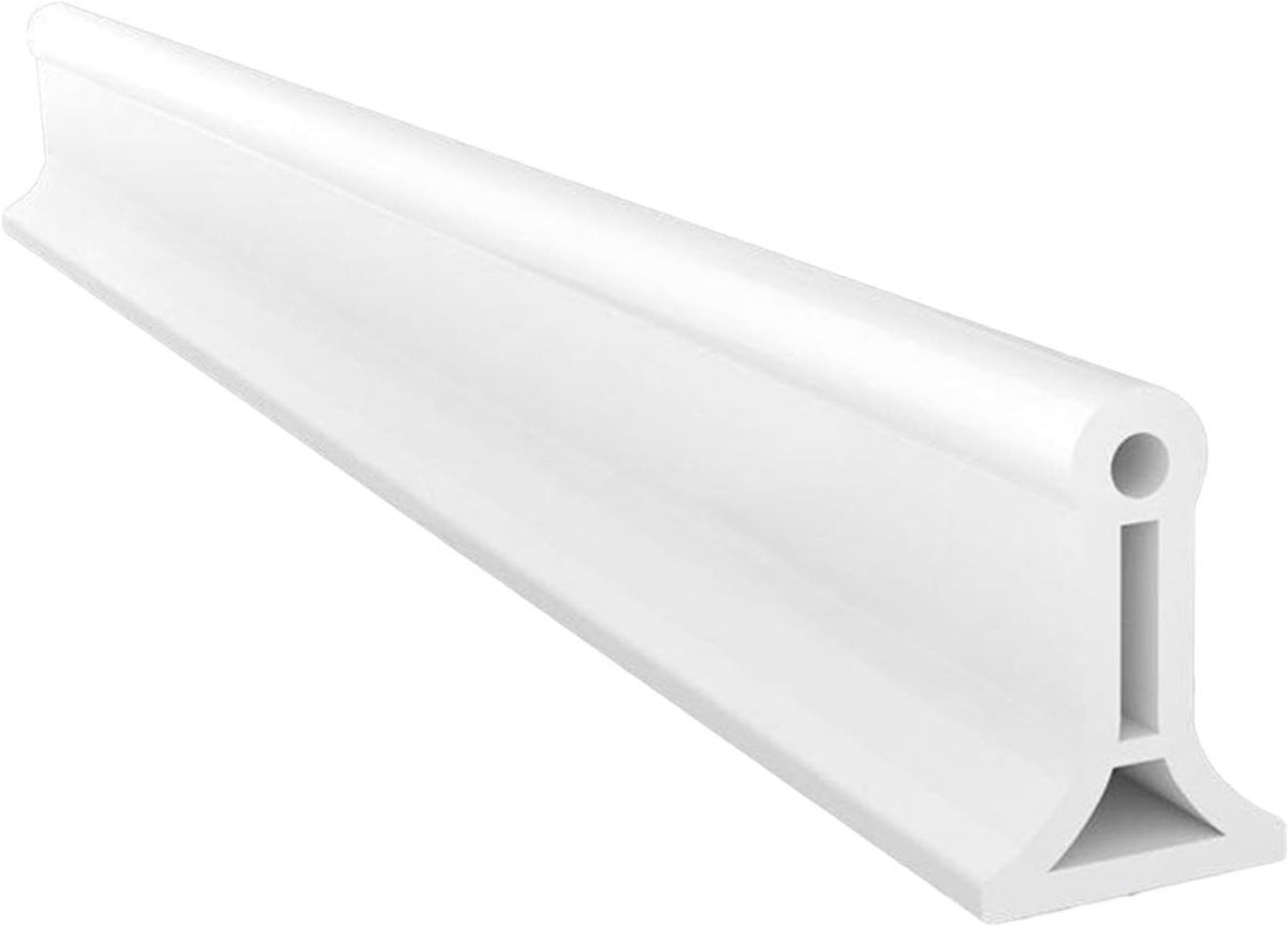 Zelfklevende witte doucheafdichting van plastic, 1 meter
