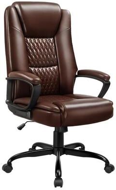 Bossin Big and Tall Office Chair High Back Executive Chair Ergonomic Adjustable Executive Leather Chair,400lbs