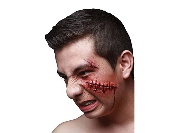 GHOULISH Productions Slechte naden, lijnapparaten, robuust latexkostuum, handbeschilderd, Halloween, carnaval, kostuumfeest, eenheidsmaat voor volwassenen
