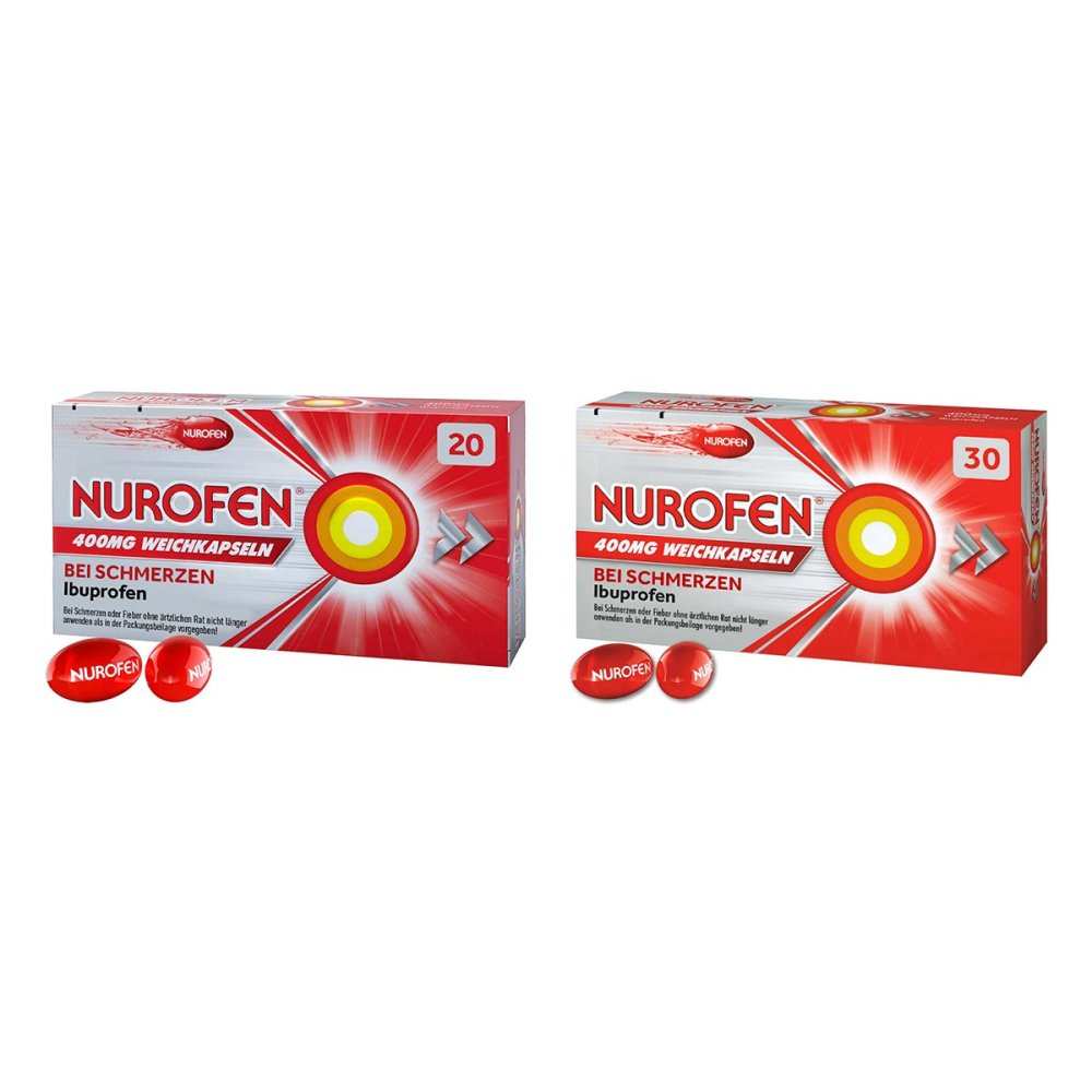 Reckitt Benckiser Deutschland GmbH Nurofen 400 mg Weichkapseln 20 stk und 30 stk 08102666