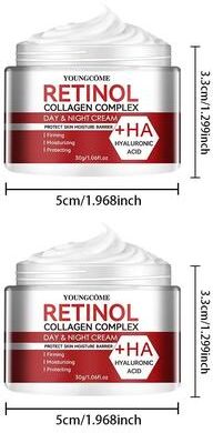 Inspired Finds SADOER Retinol Collagen Face Cream Deep Hydration Anti Aging Moisturizing Cream For Skin Repair 1.06 Oz + 1.06 Oz