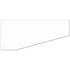 Wekre Trennstreifen Trapez, weiß, 190g/m² Karton, 24 x 10,5 cm, 100 Stück