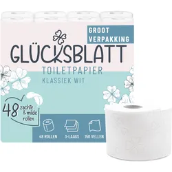 Glücksblatt, Toilettenpapier, Soft SET-3-1801601 (48 Stk.)
