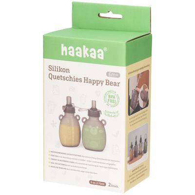 Haakaa Quetschies Happy Bear 2 Stk St Set