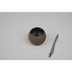 Tisch-Fernbedienung CASAMBI LEPUK EVOLUTION, Ballform, Touch + Kippen, 1-4 Kanal, Tunable White + Dimmen, Kirsche / Schwarz ARD-808700
