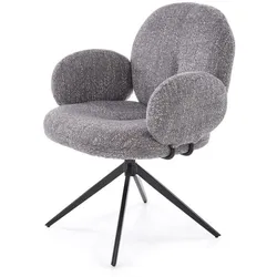 SESSEL BERRY 360° gepolstert Grau
