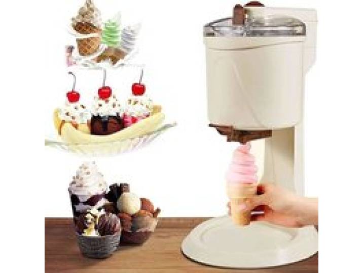 Machine à Glace Italienne Mini Automatique 1L Inox Réutilisable Multicolore SORBETIERE