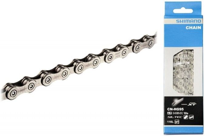 SHIMANO Catena mtb  DEORE XT 10 velocità HG95 116 maglie