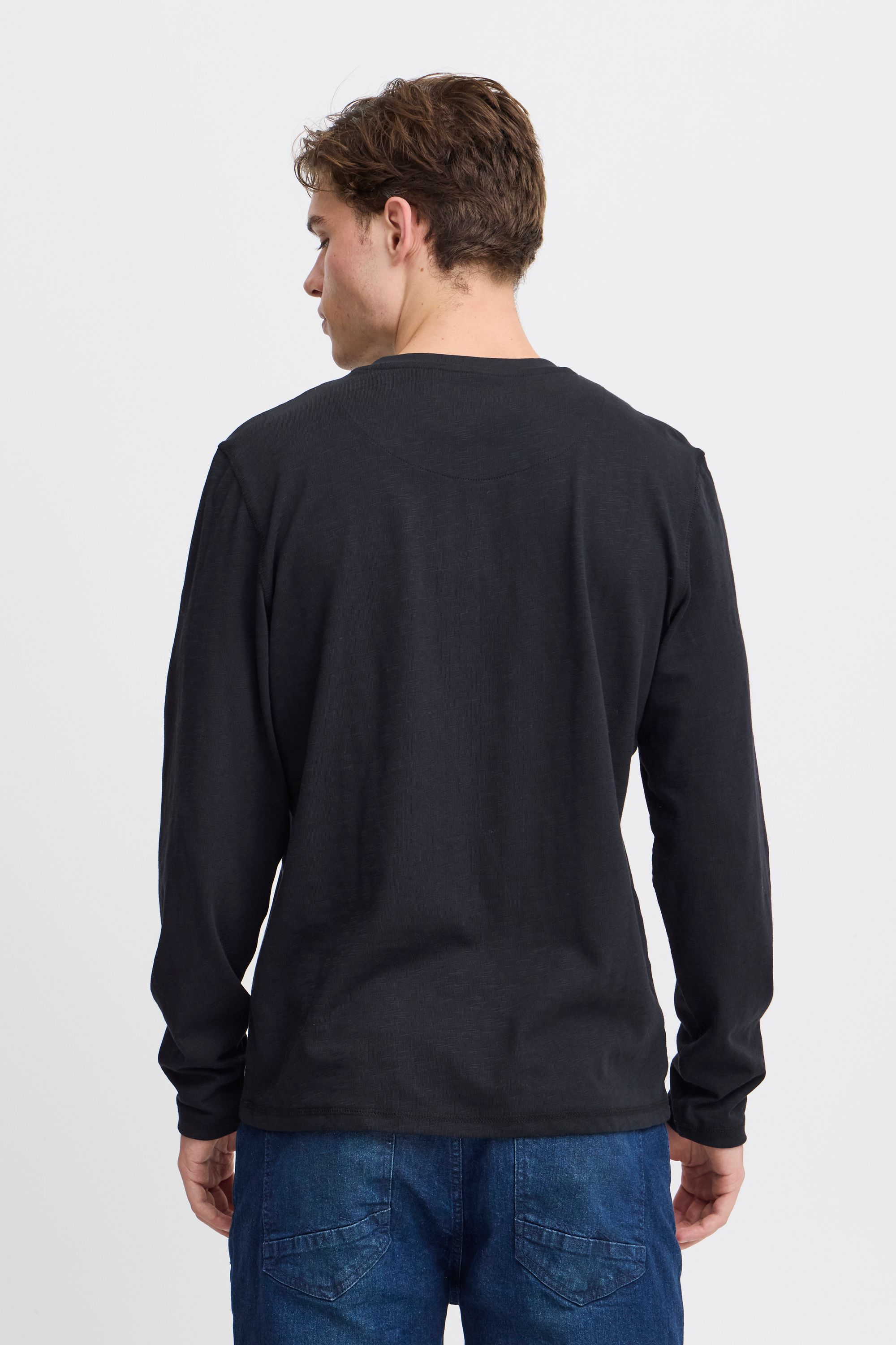 Longsleeve BLEND "Longsleeve BHTee", Herren, Gr. S, schwarz, Obermaterial: 100% Baumwolle CO., Shirts Longsleeve