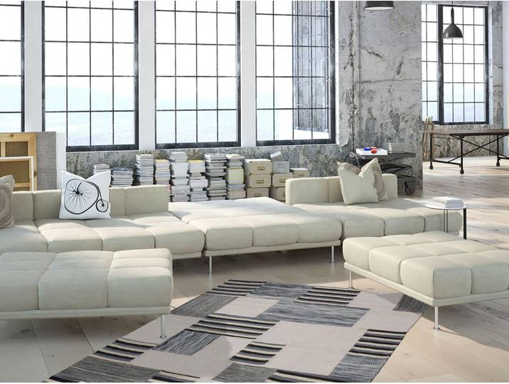 Teppich KAYOOM Liana 212 , beige (natur), B:160cm H:10mm L:230cm, Wolle, Teppiche, Teppich, Handgefertigter Seidenteppich, Unikat, mit Echtheitszertifikat