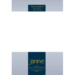Janine Topper Spannbetttuch Elastic-Jersey 5001 weiß 200x200 cm