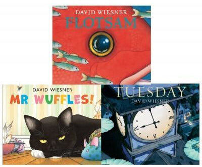 Andersen Press David Wiesner 3 Book Set – Tuesday, Mr Wuffles! & Flotsam Award-Winning Picture Books Collection