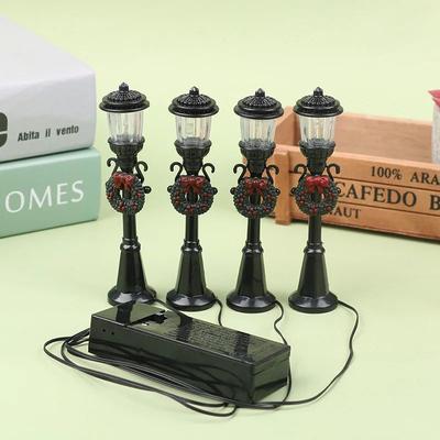 Uplift Treasures Christmas Miniature Street Light Decoration Set b