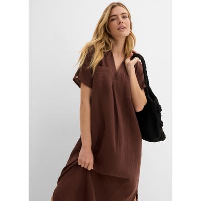 bonprix Oversize-Passform, Kaftan-Schnitt, Kimonoärmel, aus Baumwolle