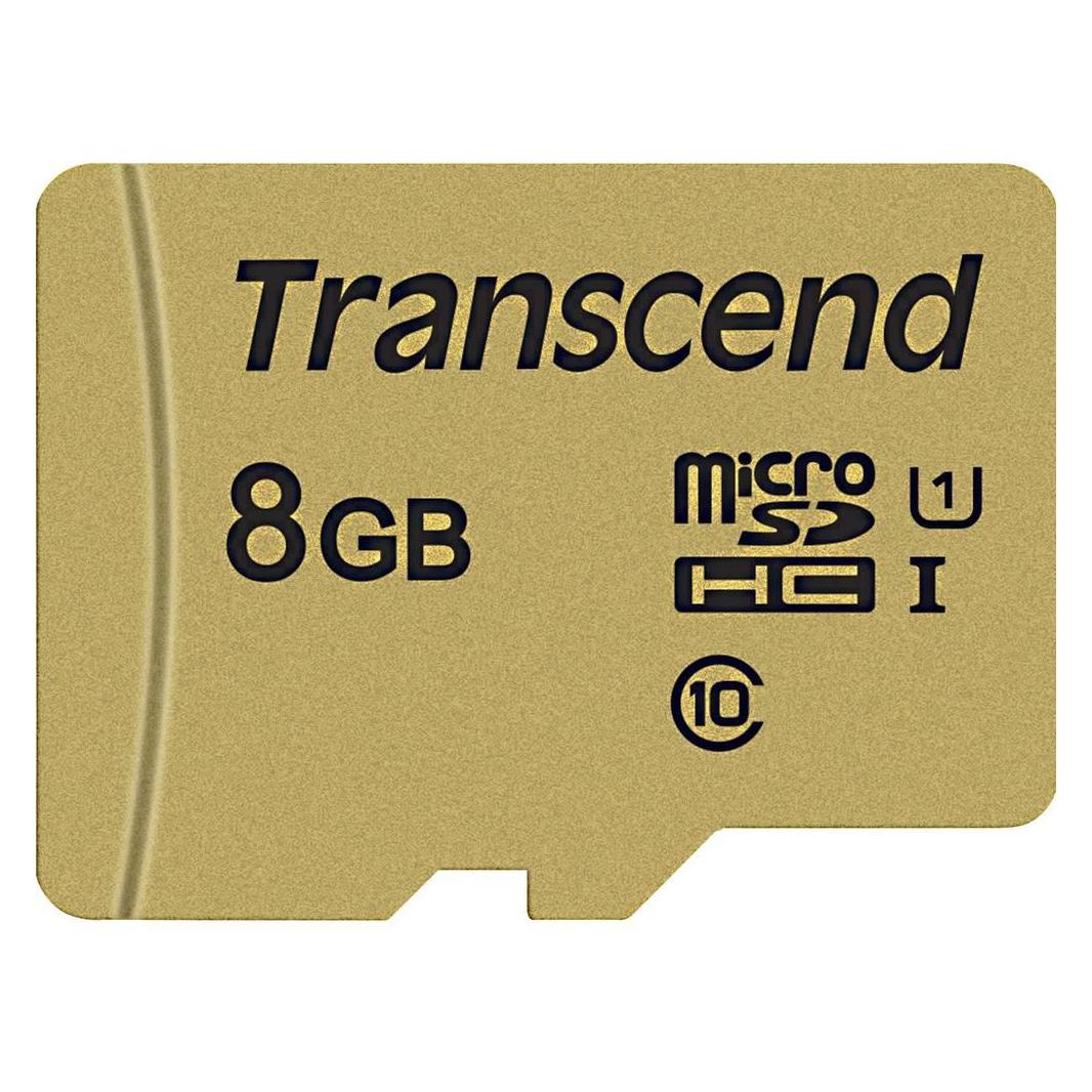 Transcend 8GB UHS-I U1 SD CARD (8 GB, microSDHC, U1, UHS-I) (TS8GUSD500S)