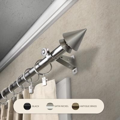 InStyleDesign Summit Adjustable Curtain Rod