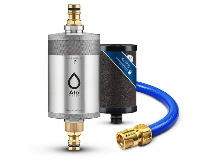 Alb Filter Wasserfilter Mobil Active Campingfilter, für Wohnmobil, mit Aktivkohle, GEKA-Anschluss, Made in Germany