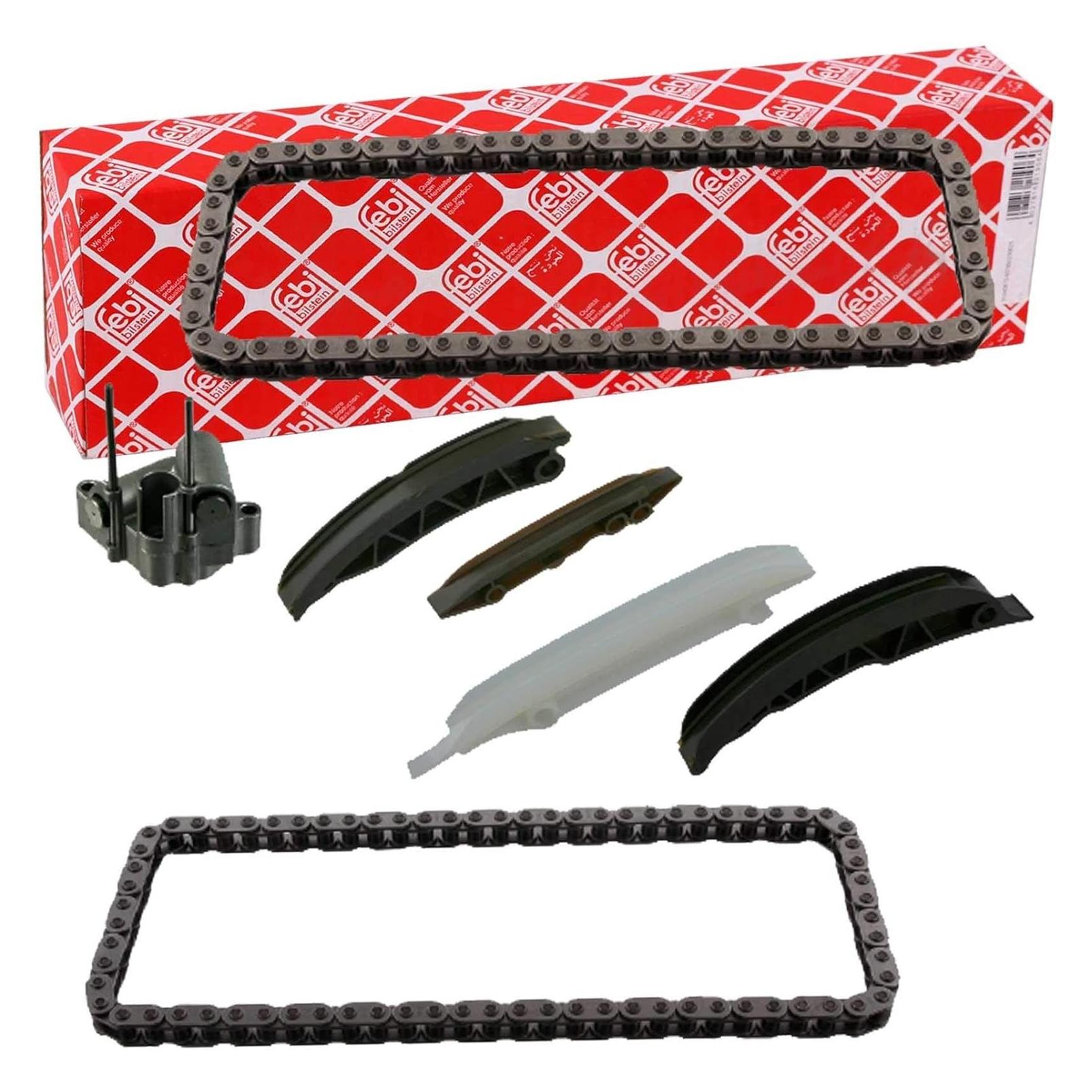 Febi 49555 stuurkettingset met glijrails en kettingspanner, 1 stuk (49555)