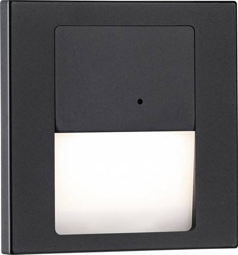Paulmann 80004 Tsaro eckig 80x36mm 1W 80lm 230V 2700K Wandeinbauleuchte LED 1W Schwarz (matt)