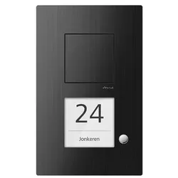 TCS Tür Control Audio Außenstation schwarz 1Taste 1reihCAE1001 CAE1001-0156