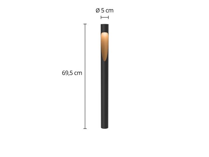 LED tuinpadverlichting - tuinlamp Flindt, zwart, Aluminium, Design, LED buitenlamp