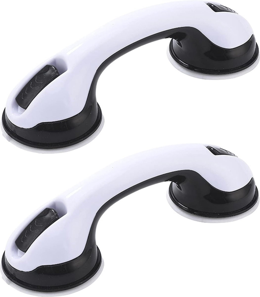 Antislip Handgreep met Zuignap voor Badkamer, 2 Stuks - Mobiele Douchegreep voor Kinderen en Ouderen