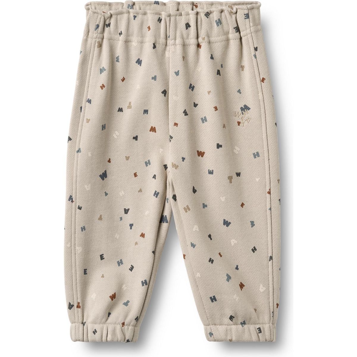 Wheat Sweatpants Cosmo grey moon letters (9780) 92 6888-624-GOTS-9780-92/2y
