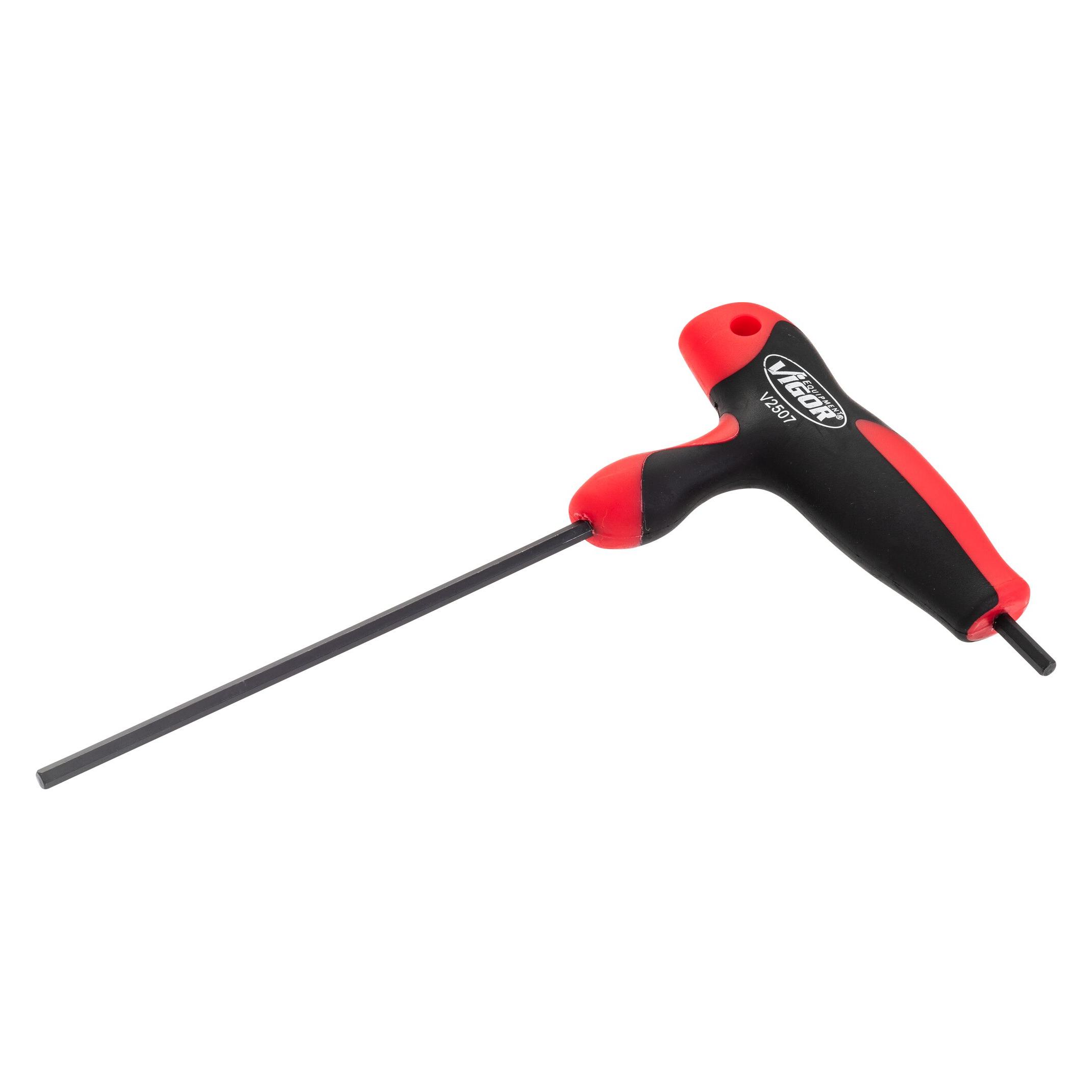 Vigor Sechskant T-Griff Schraubendreher V2507 Innen Sechskant Profil 3 mm (V2507)