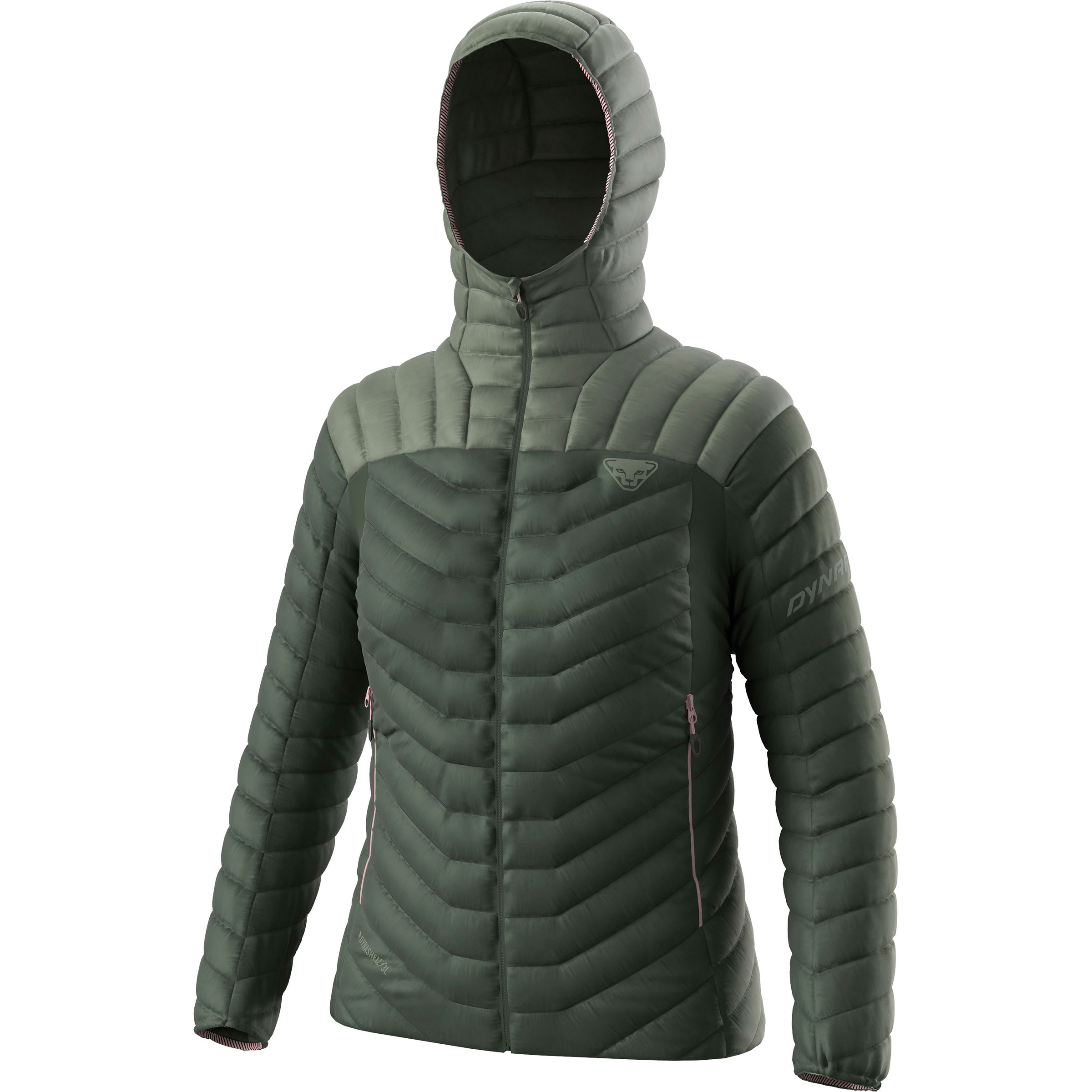 Dynafit Ridge Ultralight Down Damen Isolationsjacke oliv Größe XS Skitour Klein verpackbar Wasserabweisend