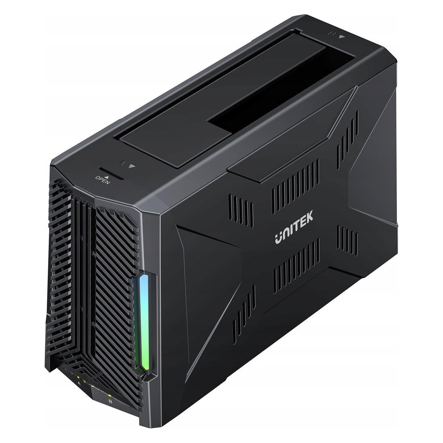 Unitek Speicher-Dockingstation - S1234B01-EU SATA III 2.5 /3.5 M.2 PCIe/NVMe USB-C 10Gbps (S1234B01-EU)
