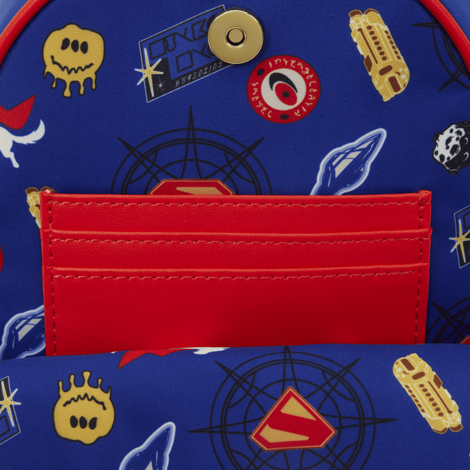 Loungefly Supergirl Krypto Sling Crossbody Bag with Detachable Coin Bag - Official DC Comics Licensed, Polyurethane, Adjustable Strap
