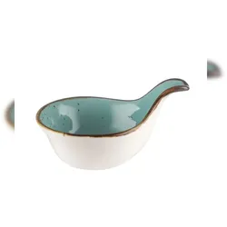 METRO PROFESSIONAL Tapas Löffel Noromi, Porzellan, 12.2 cm, blau, 6 Stück