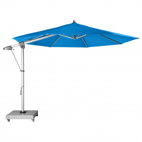 Doppler Ampelschirm / Pendelschirm Expert 350cm Des. T821 aquamarin