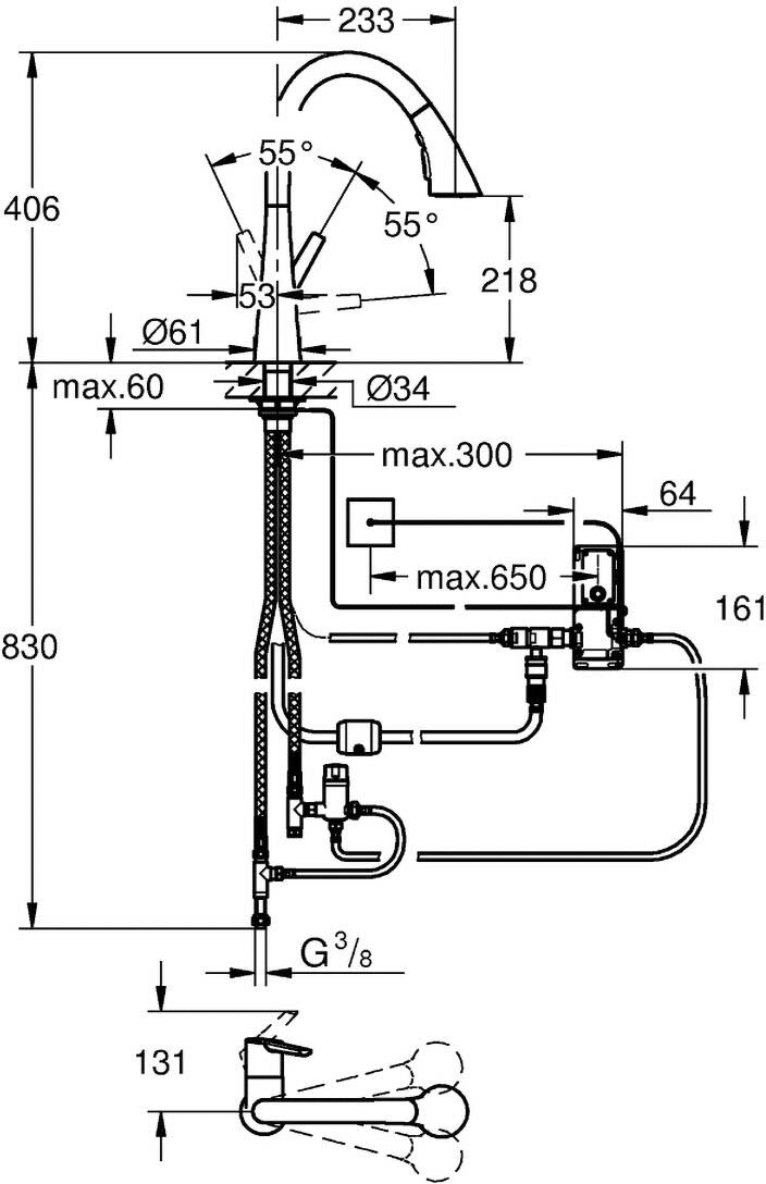 Grohe Zedra Elektronische Einhand-Spültischbatterie