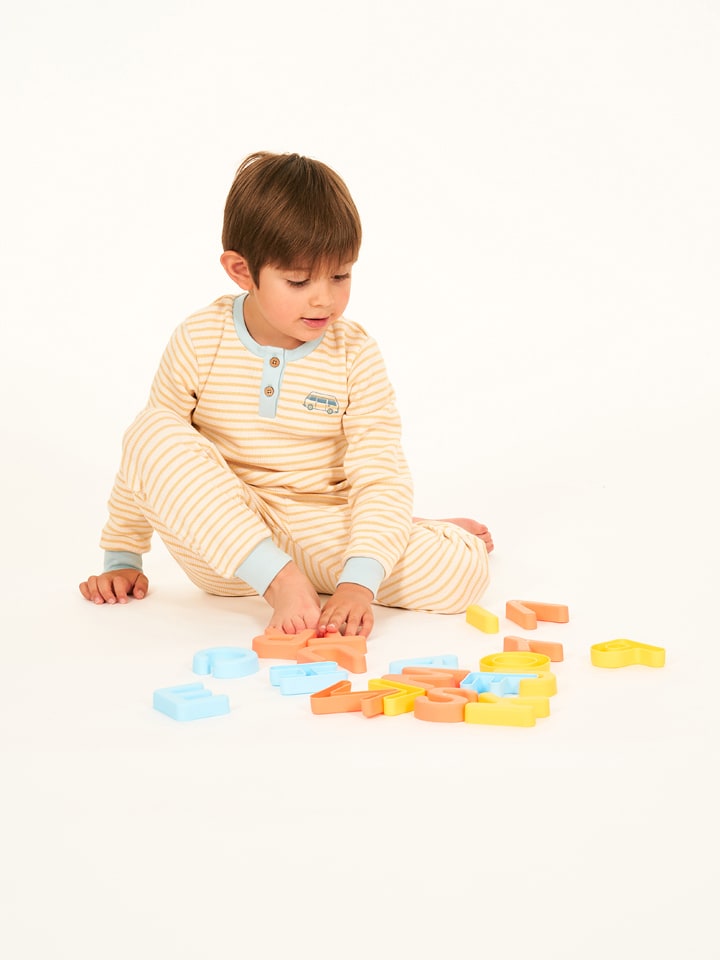 Sense Organics Pyjama "Junis" in Orange - 104