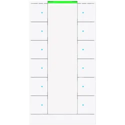 Busch-Jaeger SBOC/U12.0.12-84 Busch-Tenton® Bedienelement 12-fach mit CO2 für KNX by Busch-Jaeger, weiß 2CKA006330A0191 SBOCU1201284