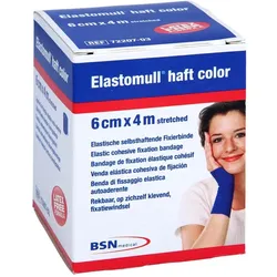 Elastomull haft 4mx6 cm color blau