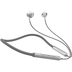 COFI 1453 Bluetooth Kopfhörer In-Ear Kopfhörer in Grau 120 mAh mit Nackenband aus Silikon