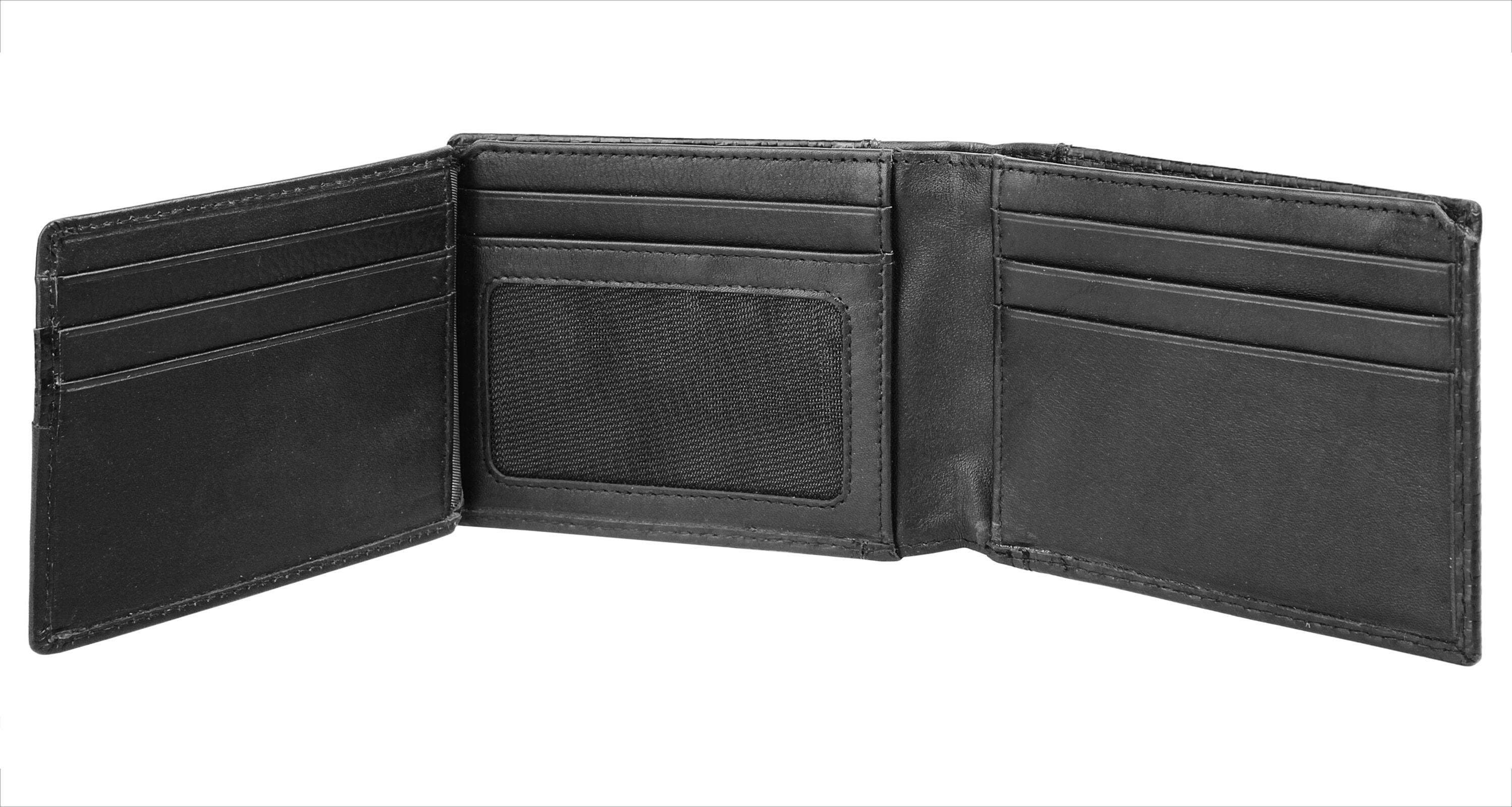 Geldbörse BUGATTI "BUGATTI Herren COMET echt Leder", Herren, schwarz, Leder, Kleinlederwaren Geldbörse, echt Leder schwarz Einheitsgröße