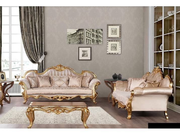 JVmoebel Polstergarnitur Elegantes Möbelset in warmem Rosaton für stilvolles Wohnen, (Set, 2-tlg), Made in Europa
