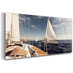 GLASBILD 120x60 cm Seesegeln