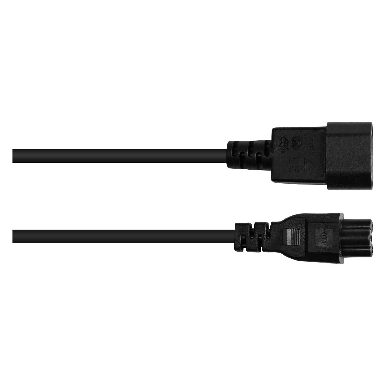 Good Connections P1405-S010 Stromkabel Schwarz 1 m C14-Koppler C5-Koppler (1 m, CEE 7/4, CEE 7/5, CEE 7/7) (P1405-S010)